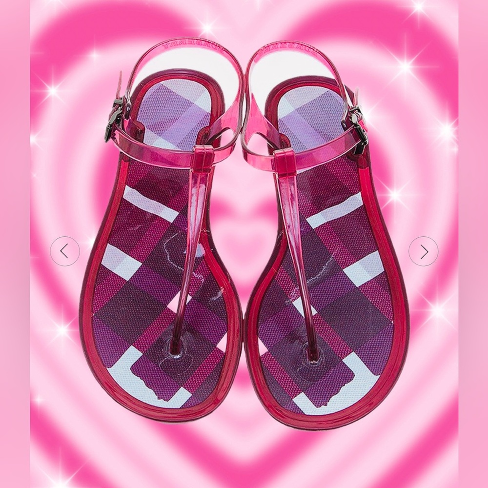BURBERRY Rubber Jelly Sandals